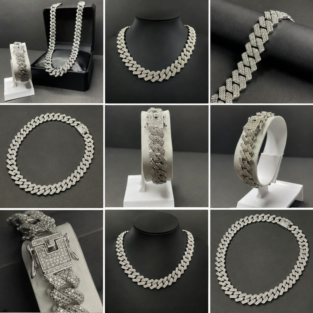 ✅ Premium Cuban Chain & Bracelet Set for Men – Gain Mart